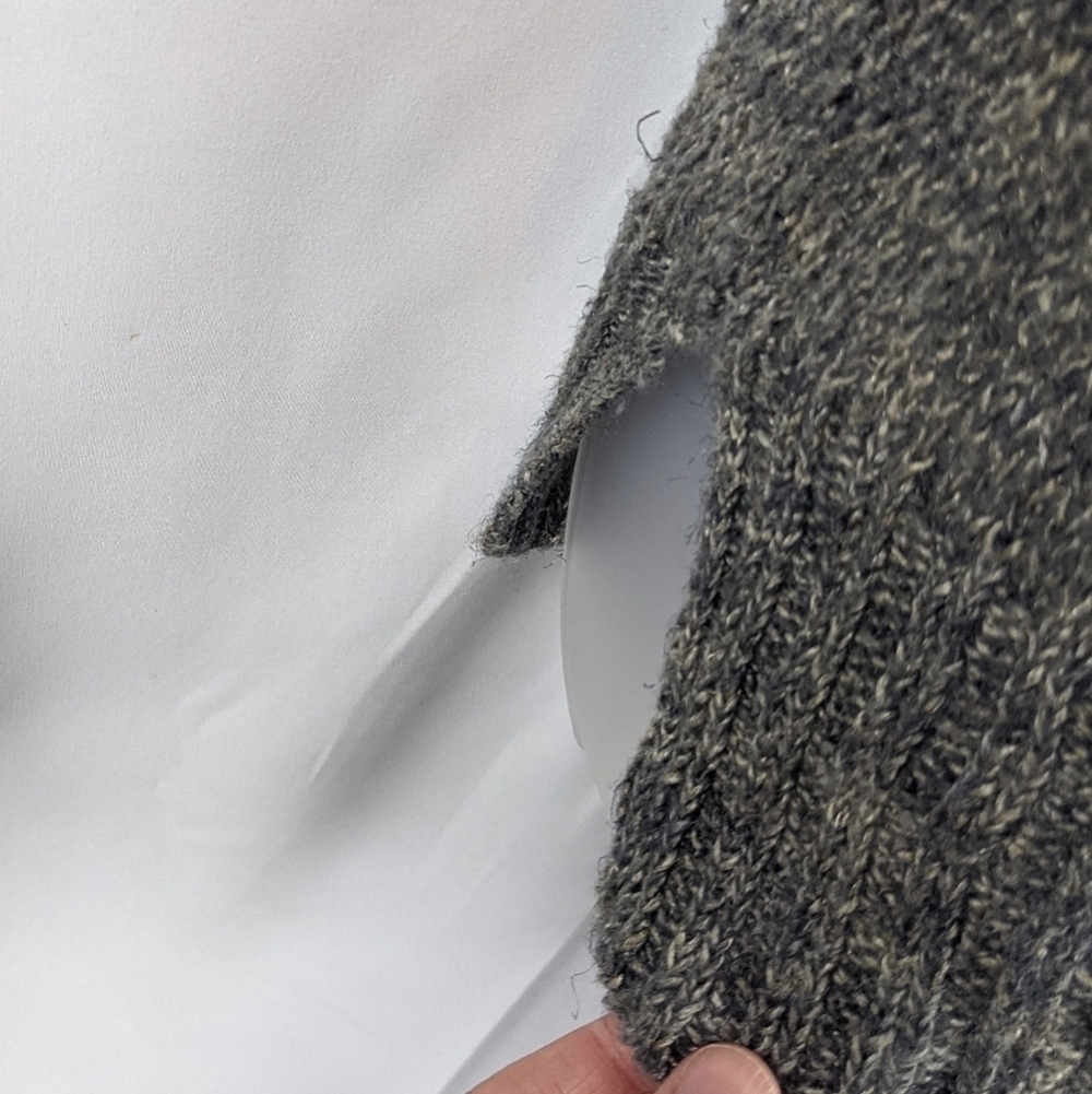 J Crew Variegated Wool Blend Short Sleeve Knit Sweater Sz M - Picture 3 of 8